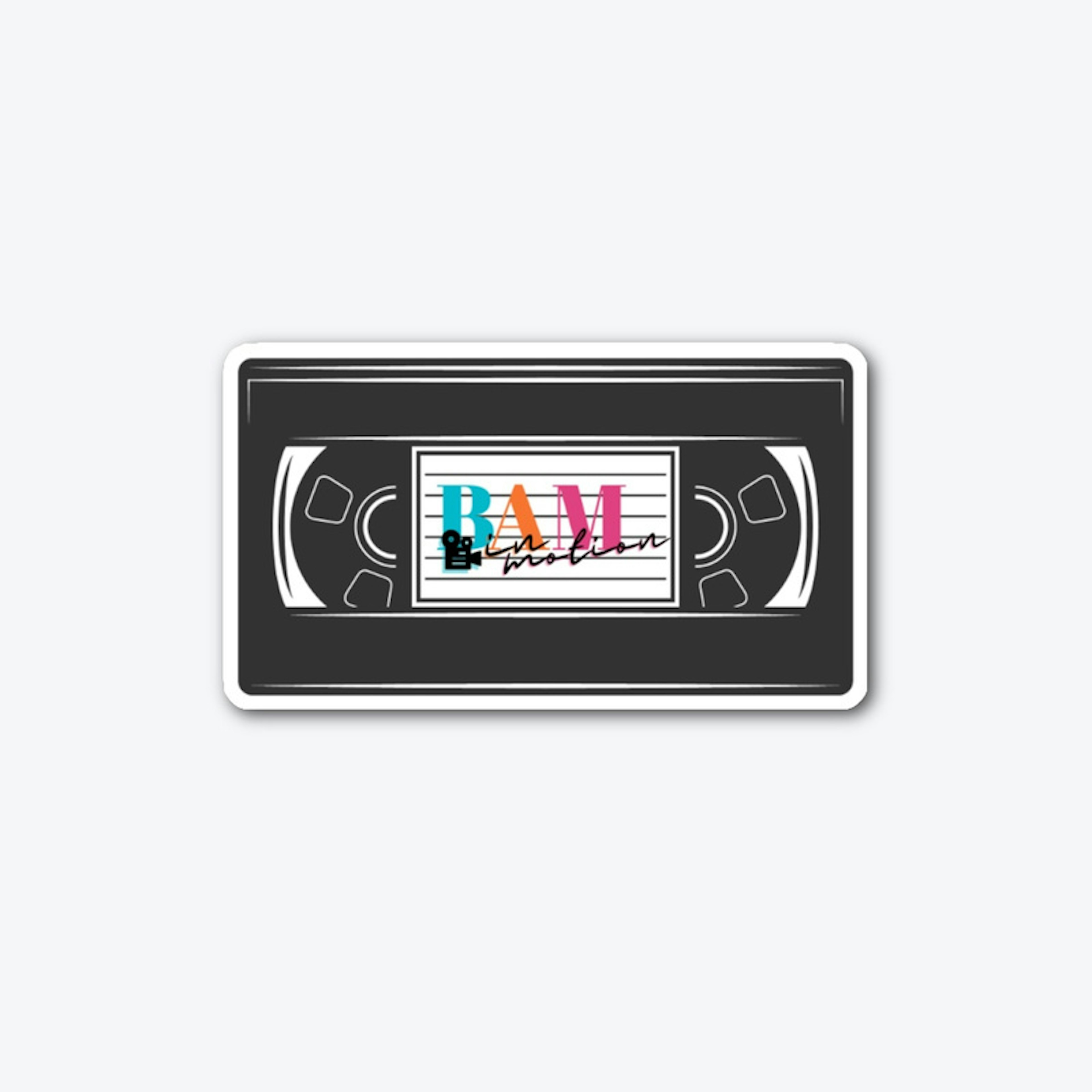 BAM VHS Tape Sticker