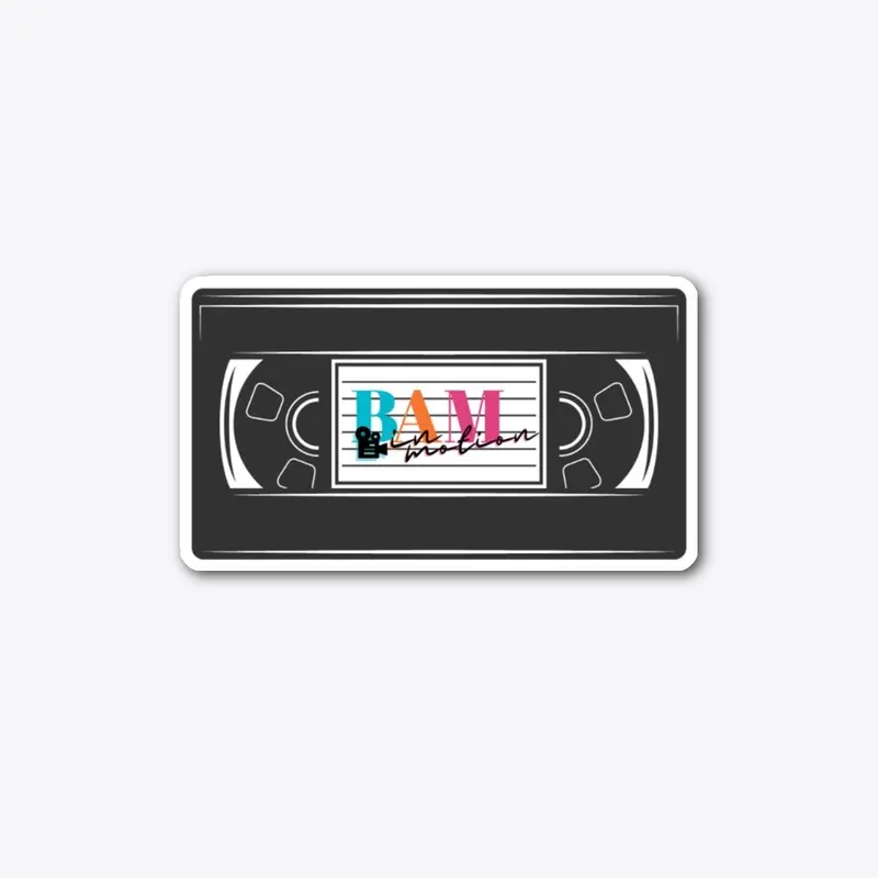 BAM VHS Tape Sticker